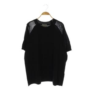 22SS 袖切替Tシャツ カットソー 3 ブラック HG-K04-094 /DO OS