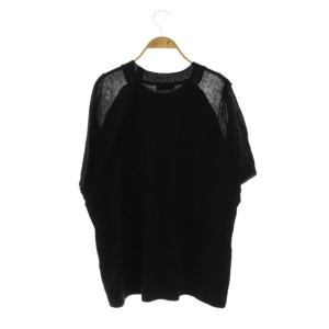 Yohji Yamamoto POUR HOMME 22SS 袖切替Tシャツ カットソー 3 ブラック HG-K04-094 /DO OS