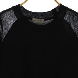Yohji Yamamoto POUR HOMME 22SS 袖切替Tシャツ カットソー 3 ブラック HG-K04-094 /DO OS