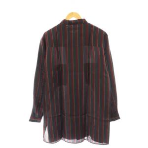 Y's for men ヨウジヤマモト MJ-B15-204 23AW 縞胸フラップ 開襟 シャツ 2 ブラック