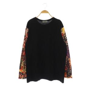 23SS パッチワーク長袖カットソー 3 ブラック HZ-T22-078