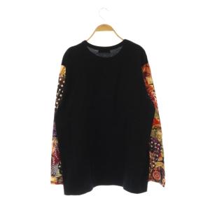 Yohji Yamamoto POUR HOMME 23SS パッチワーク長袖カットソー 3 ブラック HZ-T22-078