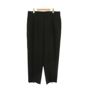 HH-P83-150 21AW ワイドテーパードパンツ タック 3 ブラック /ES OS