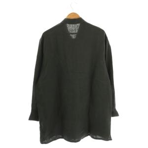 Yohji Yamamoto POUR HOMME HG-B13-336 22SS リネン シャツ 2 チャコール