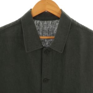 Yohji Yamamoto POUR HOMME HG-B13-336 22SS リネン シャツ 2 チャコール