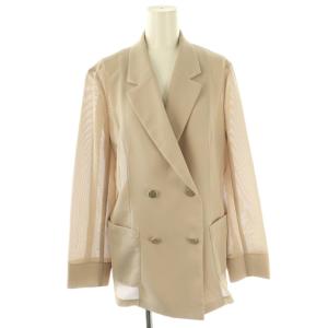 25SS シアーメッシュ ジャケット テーラード 4 ベージュ /AT OS