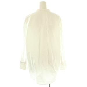 23区 25AW CANCLINI デザイン シャツ 長袖 スキッパー 40 白 ホワイト /AT OS