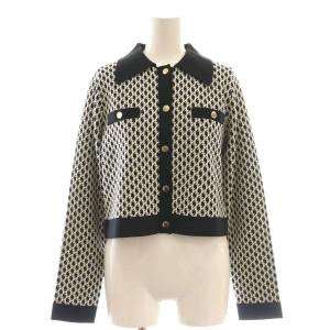 Diagram GRACE CONTINENTAL キカニットカーディガン キカニットフレアスカート 36 ホワイト ブラック /DF OS