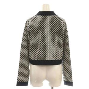 Diagram GRACE CONTINENTAL キカニットカーディガン キカニットフレアスカート 36 ホワイト ブラック /DF OS