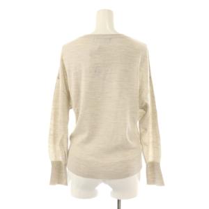 UNTITLED シルク混 コンパクトVネックニット プルオーバー XS グレー /DF OS