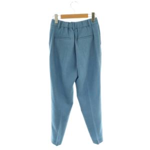 ANAYI 24SS ライトスラブテーパードスリットパンツ スラックス 34 青 ブルー /AT OS