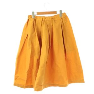 PLAN C フレアスカート ミモレ ロング 36 黄 イエロー /AT OS