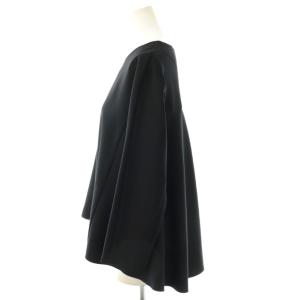 TOMORROWLAND ドライダブルクロス クルーネックプルオーバー ブラウス 長袖 36 紺 ネイビー /AT OS