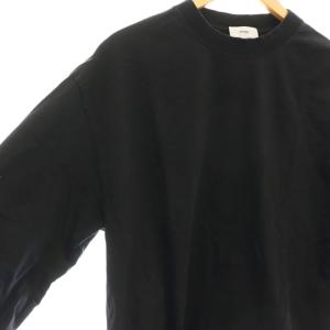 HYKE LONG-SLV TEE カットソー Tシャツ ロンT  2 ブラック /CX OS