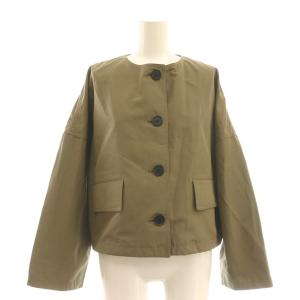 25SS ウェザーノーカラージャケット ブルゾン カーキ /CX OS