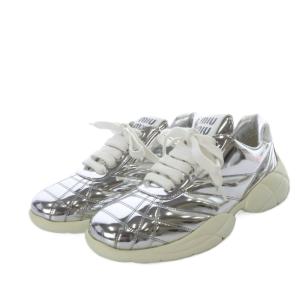 miumiu ボリュームソール メタリックスニーカー 36.5 シルバーカラー