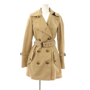 トレンチコート サテン 36 ベージュ ベルト付き /CX OS
