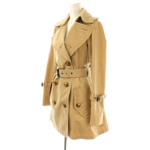 Burberry's BLUE LABEL トレンチコート サテン 36 ベージュ ベルト付き /CX OS