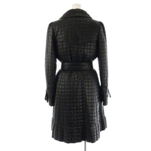 TO BE CHIC キルティングダウンコート ロング 40 黒 ブラック /AT OS