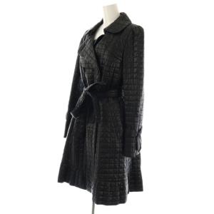 TO BE CHIC キルティングダウンコート ロング 40 黒 ブラック /AT OS