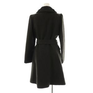 TO BE CHIC ウールコート ラウンドカラー ロング 40 グレー /AT OS