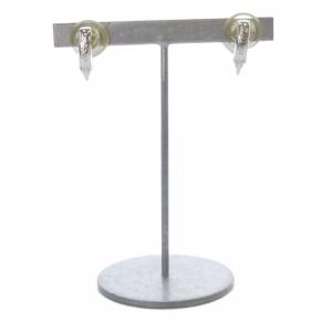 SWAROVSKI SV ハートイヤリング ピンク シルバー色 /SR