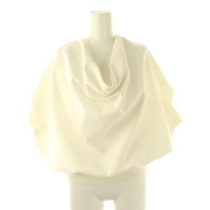 ドレープニットバルーントップス セーター フレンチスリーブ F 白 ホワイト /AT OS