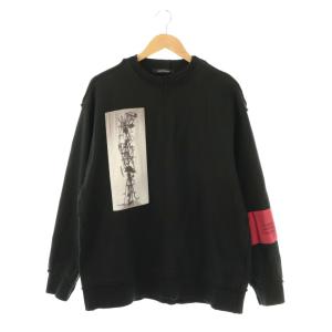 CREW NECK CUT OFF PRINT PATCHED SWEAT スウェット トレーナー 2