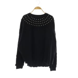 DOT WAFFLE SWEATドット柄サーマルカットソー Tシャツ 長袖 4 ブラック ABH-SW-M01