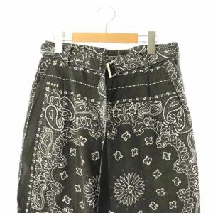 sacai 22-02691MBandana Print Pantsパンツ ストレート ペイズリー柄 ジッパーフライ