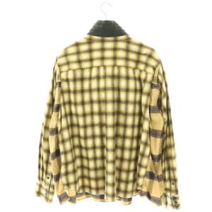 sacai ボウタイレイヤードチェックシャツ 2 イエロー 20-02237