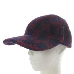GUCCI ベースボールキャップ ブラック レッド 599225