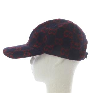 GUCCI ベースボールキャップ ブラック レッド 599225