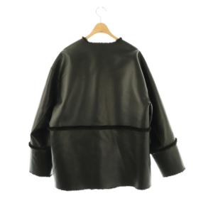 MACPHEE 25AW フェイクムートン リバーシブルショートコート 36 ブラック