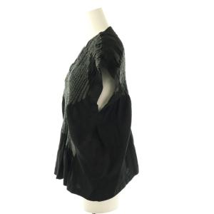 ISSEY MIYAKE IM31FJ525 ノースリーブプルオーバー カットソー 半袖 2 ブラック グレー /ES OS SH