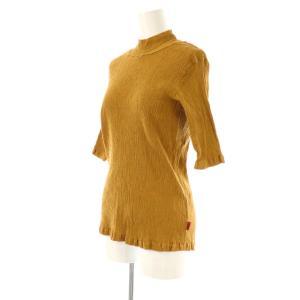 ISSEY MIYAKE HAAT ハイネック半袖カットソー 2 キャメル HA23FJ654 /HK OS SH