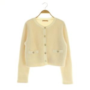 24SS キラふわ金釦カーディガン ニット 長袖 2 アイボリー /MY OS SH