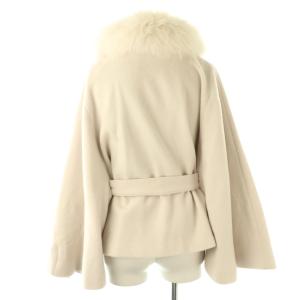 Noela 衿ファー付ポンチョコート ショート F ピンク /AT OS SH