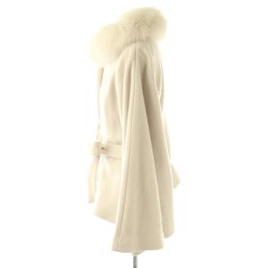 Noela 衿ファー付ポンチョコート ショート F ピンク /AT OS SH