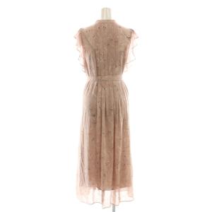 SNIDEL マーブルフラワー柄ワンピース 0 ピンク /AB OS