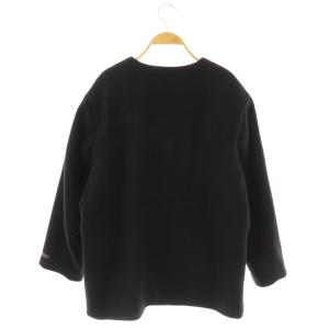 JOURNAL STANDARD relume 23AW スーパーファインビーバークルーネックコート ノーカラー アウター ウール 38 黒 /NR OS