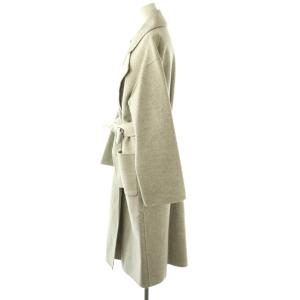 Framework ウールメルトンコート 38 グレー /AB OS