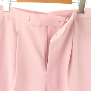 Spick&Span PL/WO ツイルテーパードパンツ スラックス タック 40 ピンク /AT OS