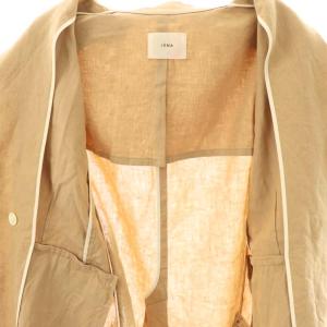 IENA リネンダブル4Bジャケット テーラード 38 茶 ブラウン /AT OS