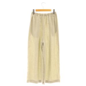 ENFOLD リネンライクリラックスワイドゴムトラウザー パンツ イージー 34 ベージュ /CX OS