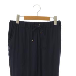 Deuxieme Classe シルクサテンドロストパンツ パンツ テーパード ネイビー 紺 /CX OS
