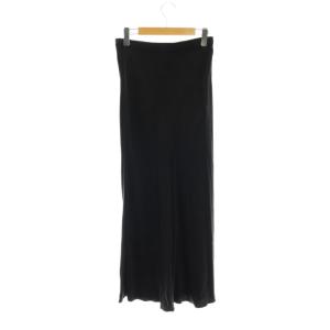 EVERYDAY I LIKE  23AW Cu/R Maxi Skirt スカート タイト サテン ブラック /CX OS
