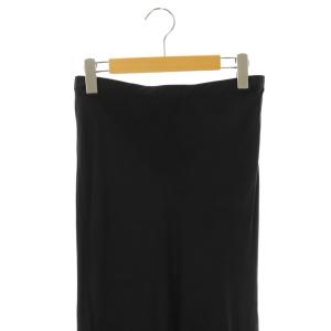 EVERYDAY I LIKE  23AW Cu/R Maxi Skirt スカート タイト サテン ブラック /CX OS