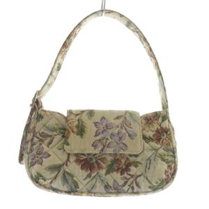 ゴブラン織り キルティング ハンドバッグ アイボリー /SR