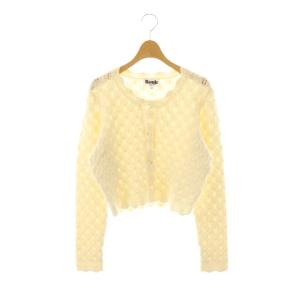 ウールニットカーディガン 36 オフホワイト /DO OS